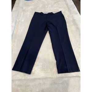 FootJoy Golf Pants Performance Stretch Flat Front Navy Blue‎ Mens W42 L34